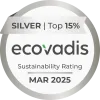 EcoVadis Silver Medal - Top 15%